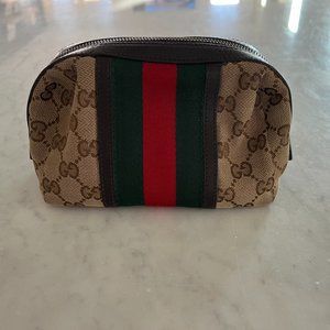 Authentic Gucci GG Canvas Pouch
